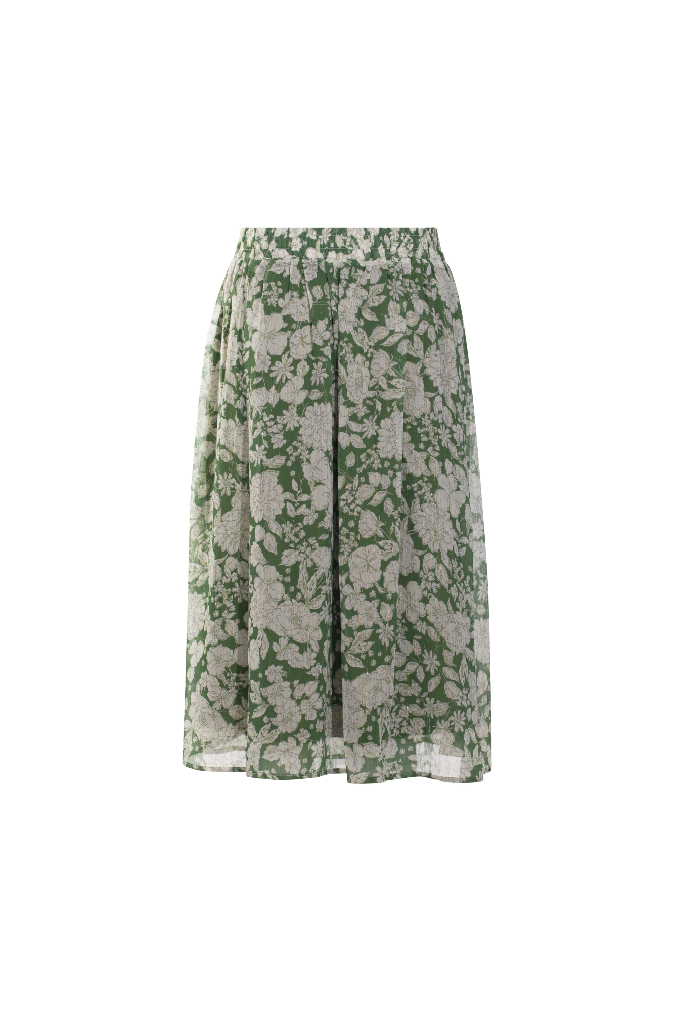 8558AR|GREEN WHT LUREX FLOWER