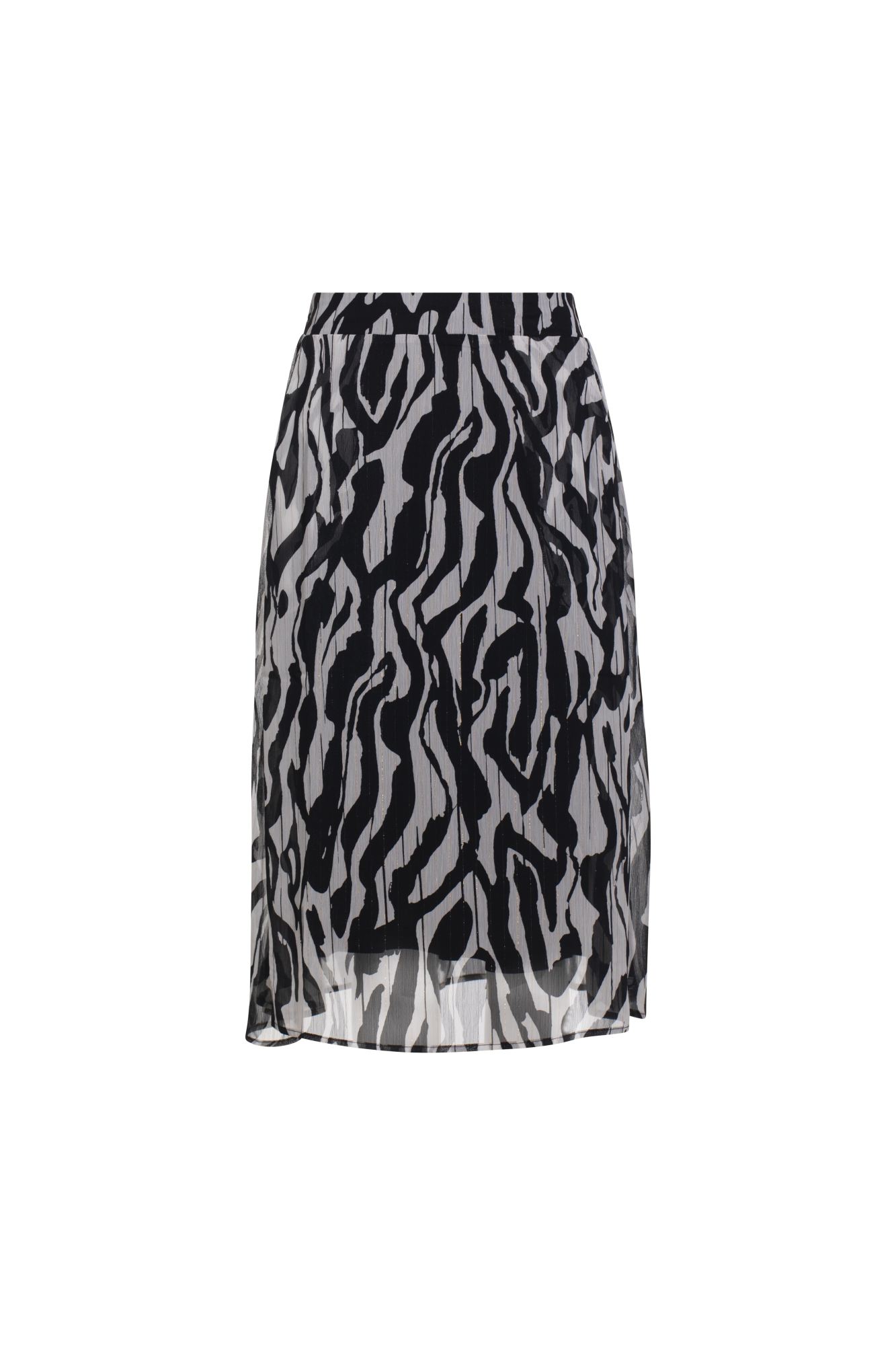 8558AR|BLK IVORY LUREX ABSTRACT